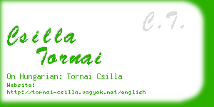 csilla tornai business card